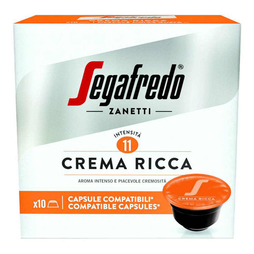 Капсулы "Segafredo" Crema Ricca для кофемашин Dolce Gusto, 10 порций