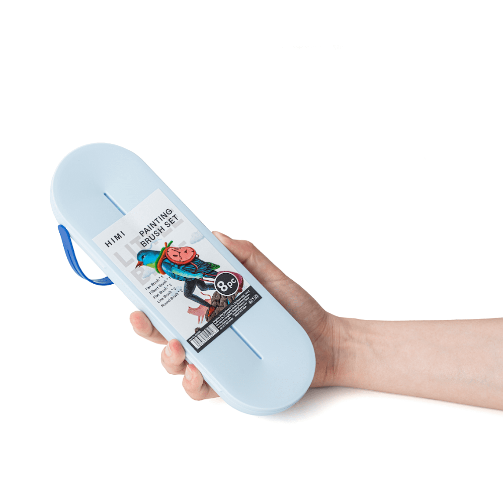 Набор кистей для рисования "Himi Little Bird", синтетика, 8 шт - 6