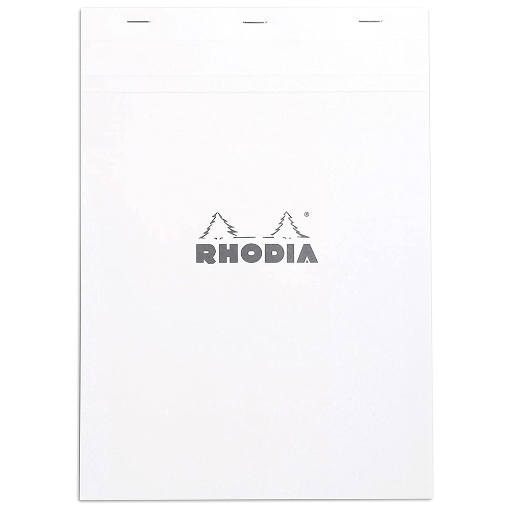 Блокнот "Rhodia",  А4, 80 листов, клетка, белый