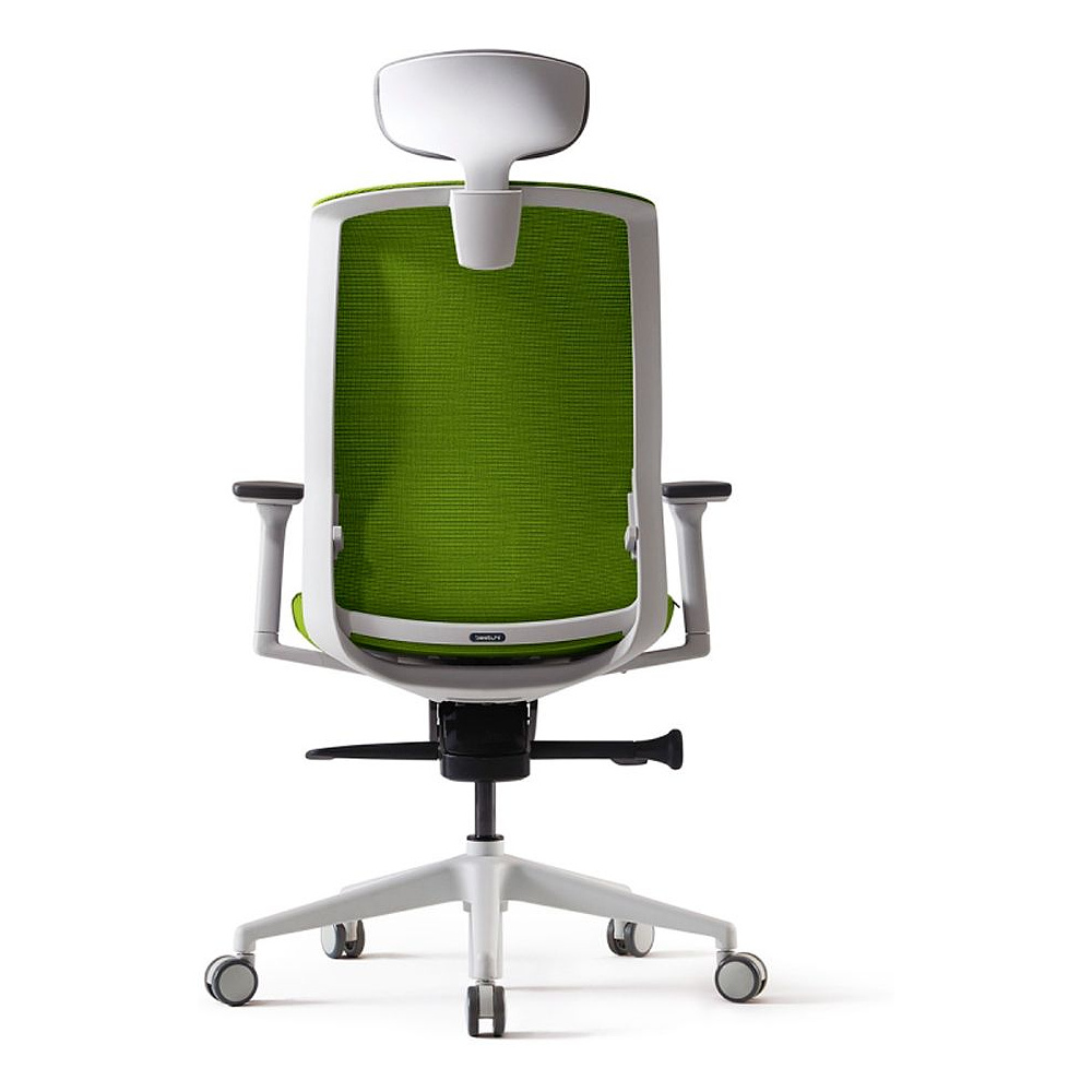 Кресло для руководителя BESTUHL J1, сетка, ткань, пластик, зеленый  - 5