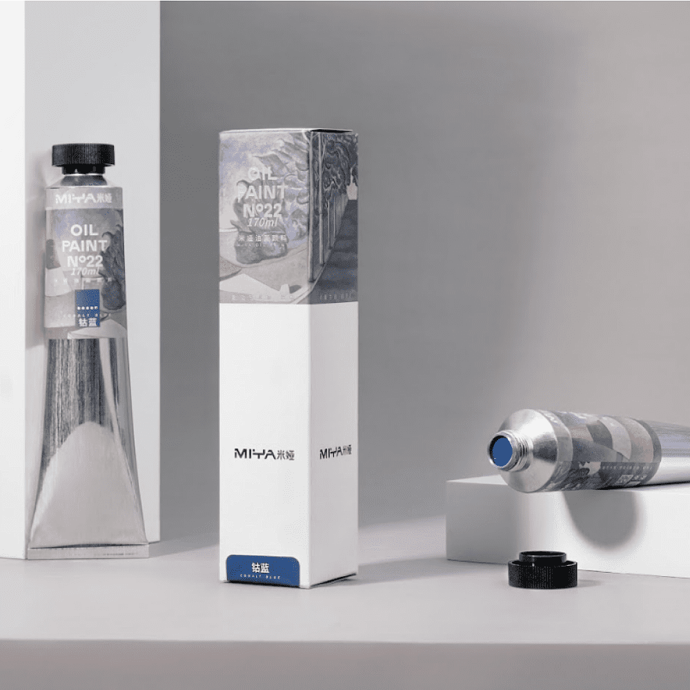 Краски масляные "HIMI.MIYA", лимонный жёлтый, 170 мл., туба - 10