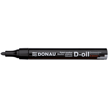 Маркер перманентный на нитрокраске "Donau D-Oil", черный - 3