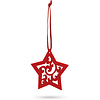 Набор новогодних игрушек "Jubany", 5 шт, красный - 5