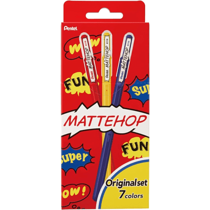 Набор ручек гелевых Mattehop "Original Set", 0.5 мм, ассорти, 7 шт