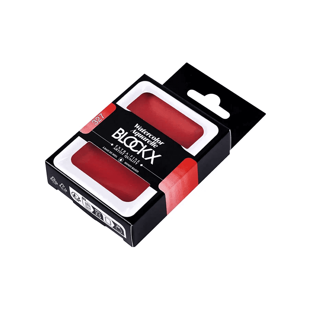 Краски акварельные "Blockx. Giant pan", 327 красный Блокс, 18 мл., кювета - 2