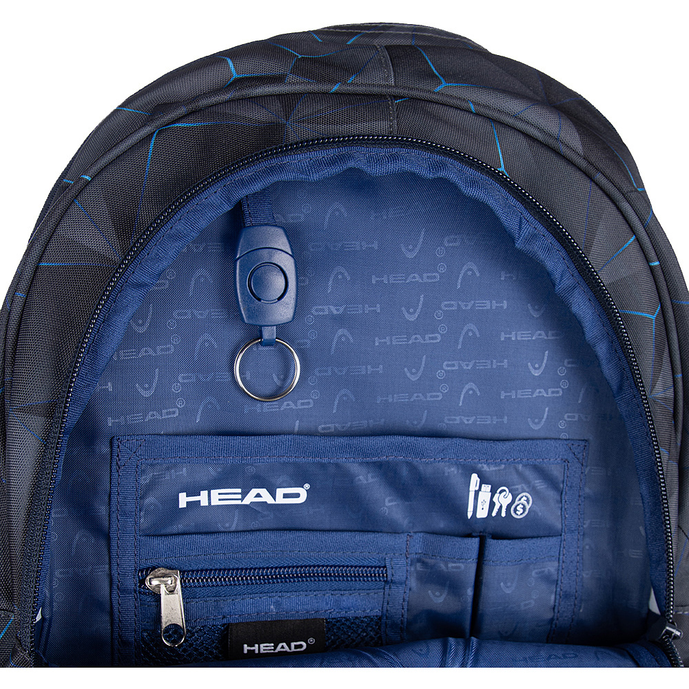 Рюкзак молодежный "Head 3D blue", чёрный - 8