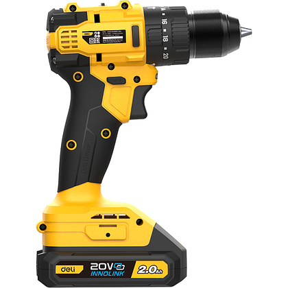 Аккумуляторная дрель-шуруповерт Deli YS EDC150 20 В, 50 Нм, 2 АКБ, 2 Ач, сумка - 5