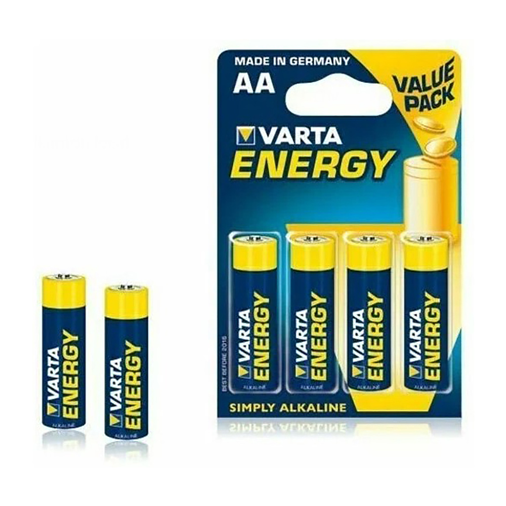 Батарейки алкалиновые "VARTA ENERGY LR6", 4 шт. 
