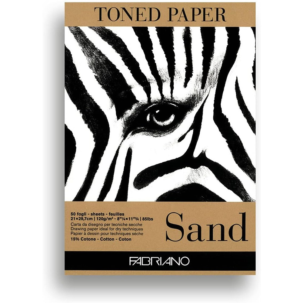 Блок бумаги для рисования "Fabriano. Sand", 21х29,7 см, 120 г/м2, 50 листов