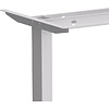 Стол с электроприводом WellDesk Basic 1300x675х18 белый/дуб денвер трюфель (9191460+9072454) - 4