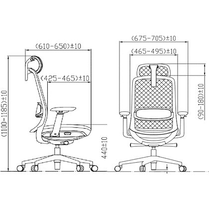 Кресло для руководителя SitZone CH-531A, ткань, пластик, черный, -30% - 5