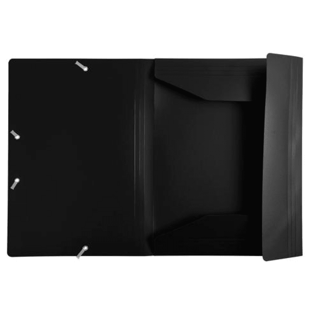 Папка на резинках "Exacompta", A4, 15 мм, полипропилен, черный - 2