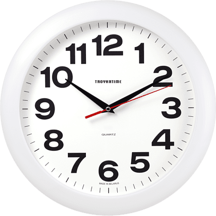 Часы настенные круглые "11110198", белый