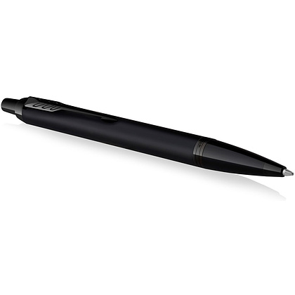 Ручка шариковая автоматическая Parker "IM Achromatic K317", 1.0 мм, черный, стерж. синий - 2