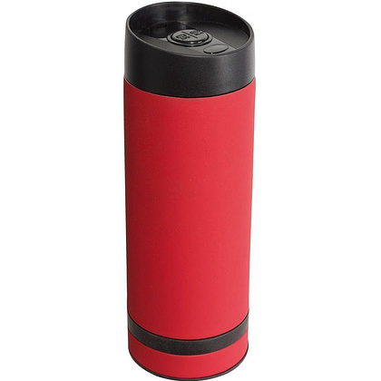 Кружка термическая "Flavoured", металл, пластик, 380 мл, красный, черный
