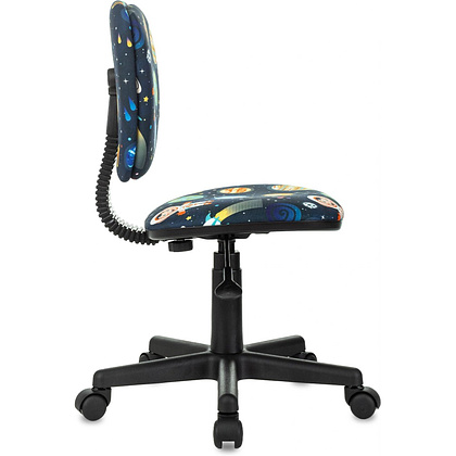 Кресло детское Бюрократ CH-204NX, ткань, темно-синий космонавт, пластик - 3