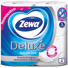 Бумага туалетная "Zewa Deluxe"