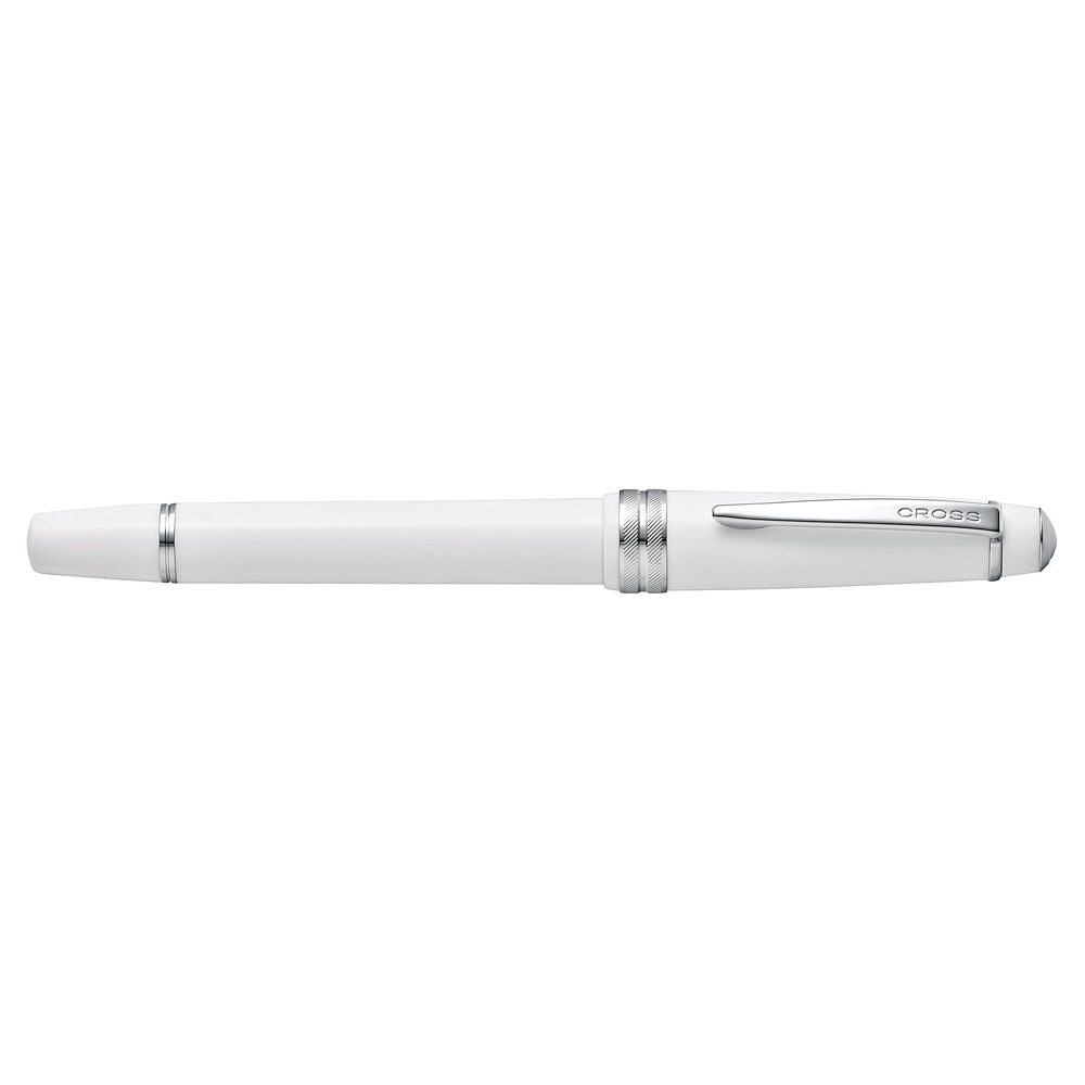 Ручка перьевая "Cross Bailey Light", M, белый, серебристый, патрон черный - 3