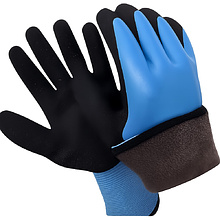 Перчатки полиэстеровые BVB, с латексным покрытием