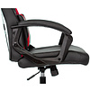 Кресло игровое "Zombie DRIVER", экокожа, пластик, черный, красный - 9