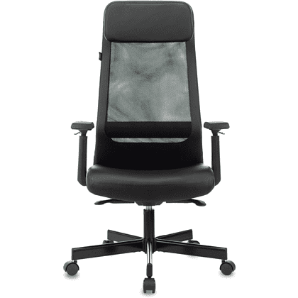 Кресло для руководителя Бюрократ T-995, экокожа/сетка, металл, черный - 2