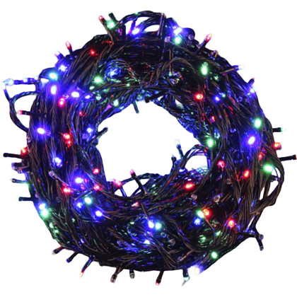 Гирлянда электрическая LED "Нить", 35 м, мультиколор