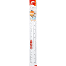 Линейка "Deli EG00312", 30 см, прозрачный