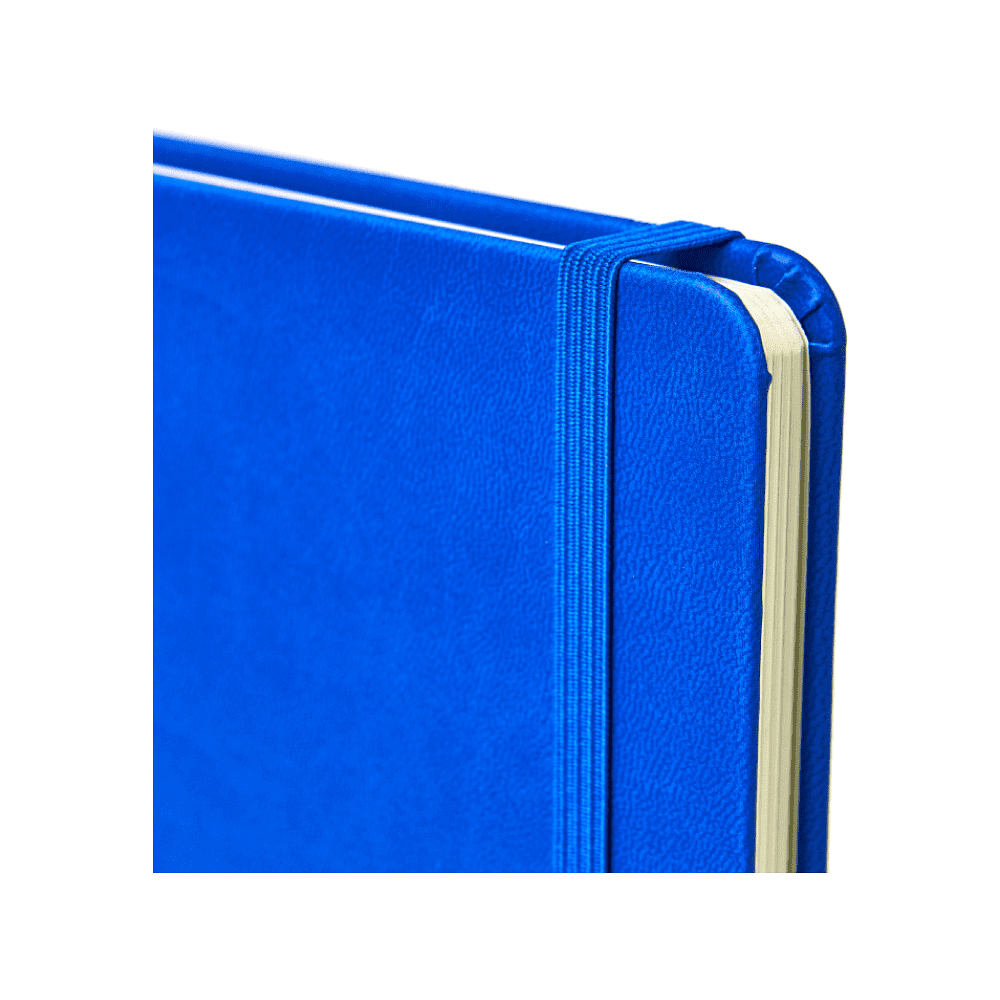 Блокнот "1818-16", А5, 96 листов, на резинке, синий - 2