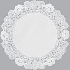 Салфетки бумажные ажурные AVIORA, d=20 см, 250 шт, белый - 2