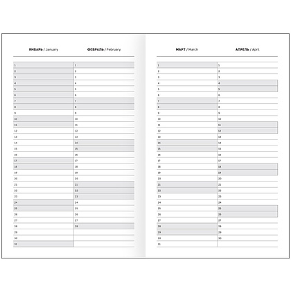 Ежедневник датированный А5 "Бумвинил BG" 2026, бордовый - 5