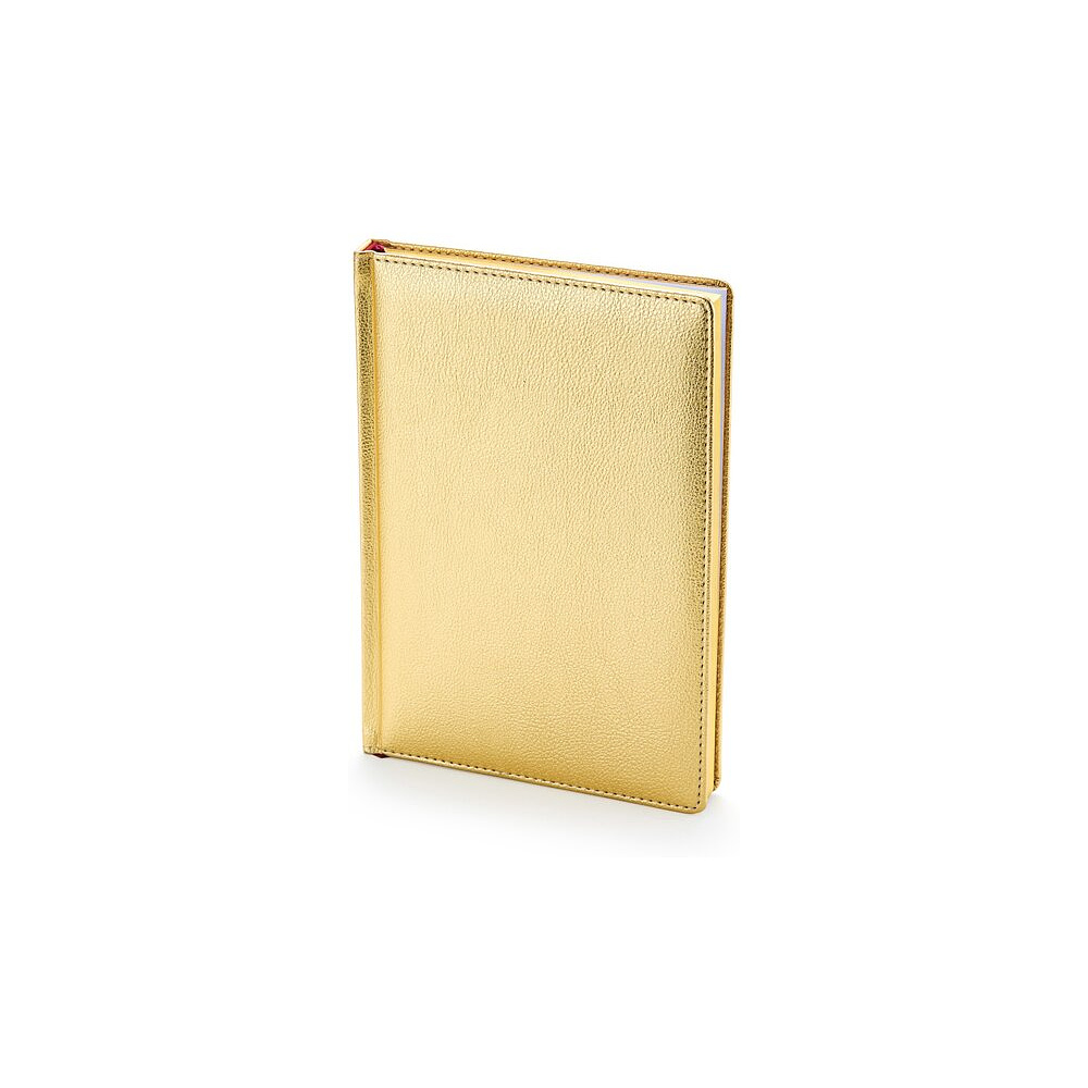 Ежедневник недатированный "Sidney Nebraska", А5, 272 страницы, золотистый, срез золотистый