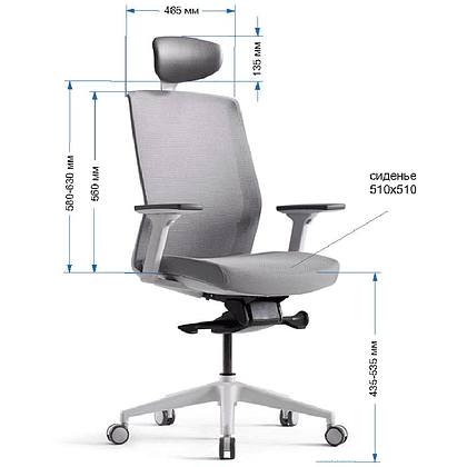 Кресло для руководителя BESTUHL J1, сетка, ткань, пластик, зеленый  - 11