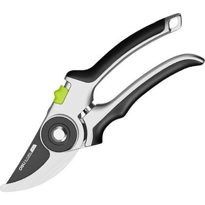 Секатор садовый Deli GS EDL-YL0006, 203 мм, серебристый, черный