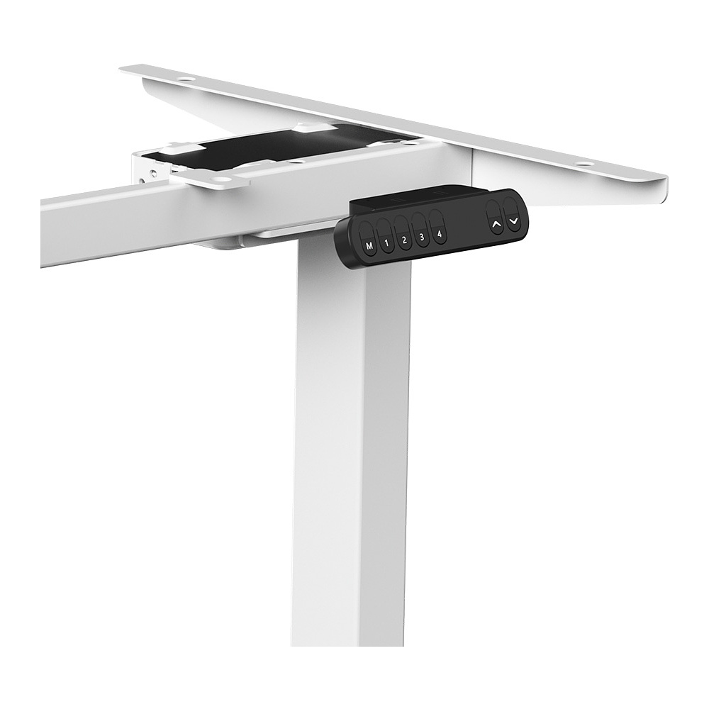 Стол с электроприводом WellDesk Prime 1300x675х18 белый/акация лэйкленд (9191462+9072453) - 7