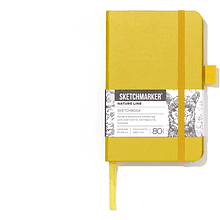 Скетчбук "Sketchmarker", 9х14 см, 140 г/м2, 80 листов, горчичный