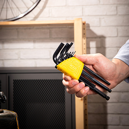 Набор ключей шестигранных Deli "EDL232209H", 9 шт, черный - 8