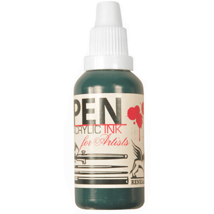 Акрил жидкий "Acrilic Ink", 13 зелёный фтало