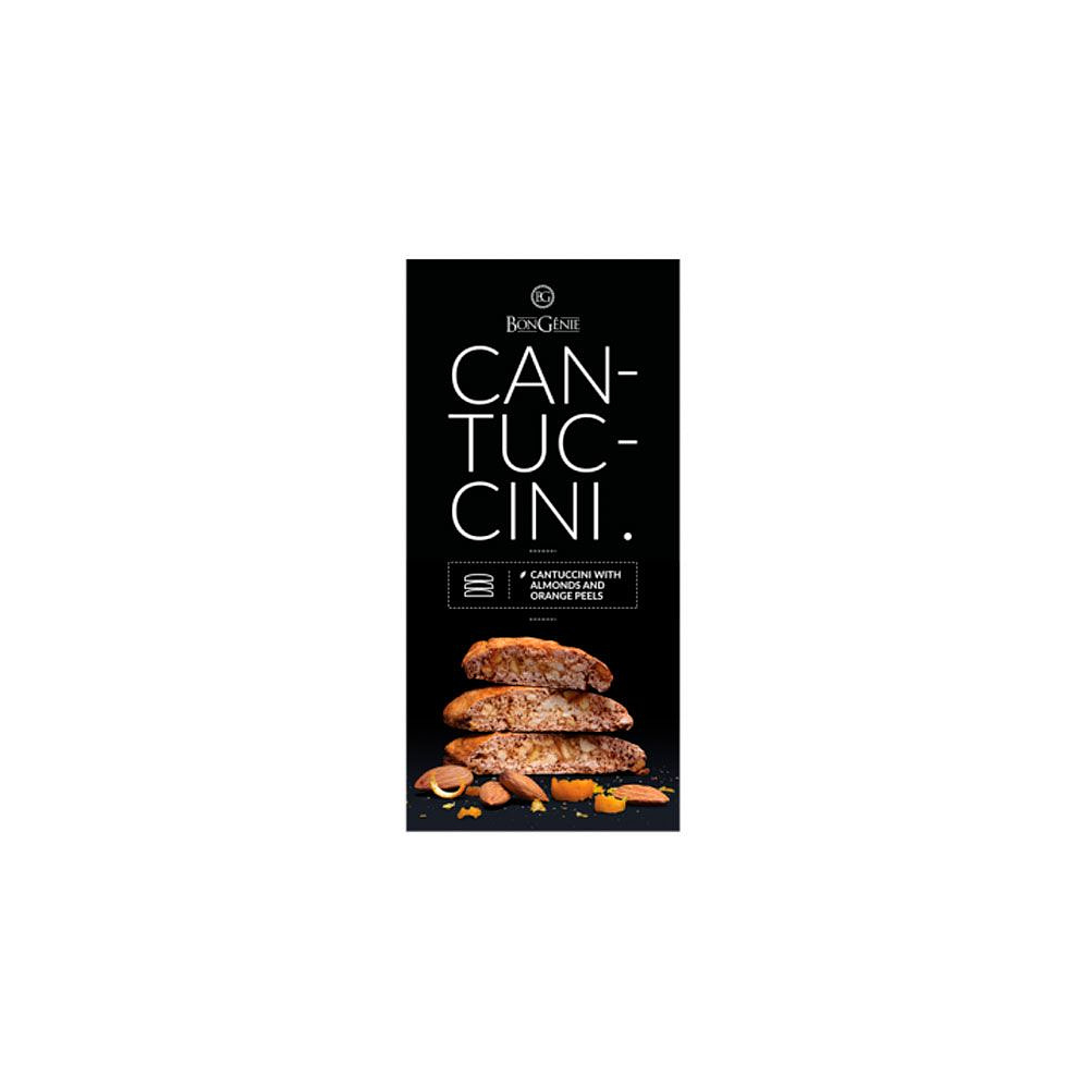 Печенье "Bongenie. Cantuccini" с миндалем и апельсиновыми корочками, 180 г