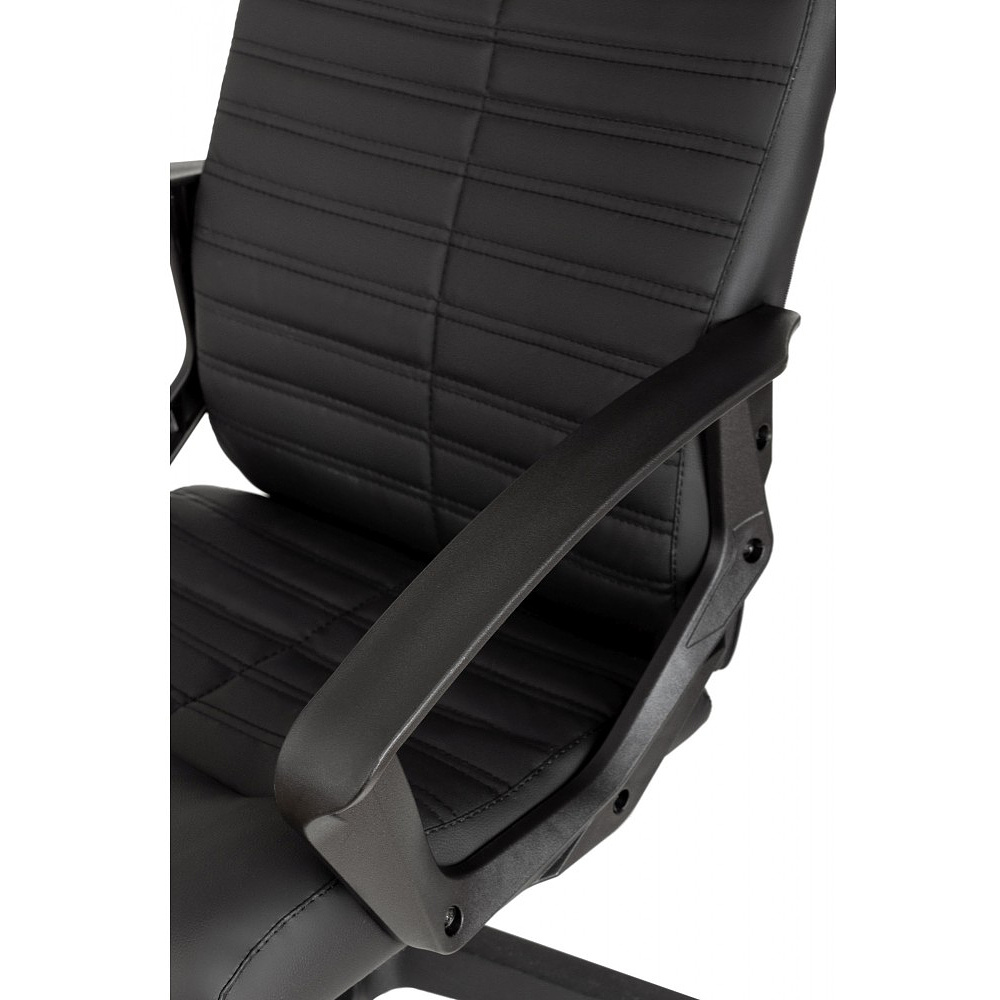 Кресло для руководителя Бюрократ "CH-480LT", экокожа, пластик, черный - 8