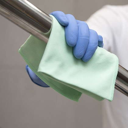 Перчатки латексные HQ Profiline, р-р M, с х/б покрытием, синий - 12