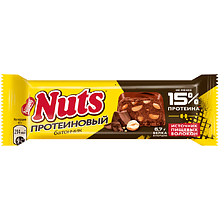 Шоколадный батончик "Nuts", протеиновый