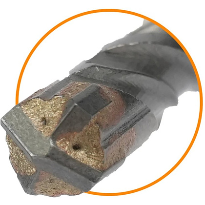 Бур по бетону Deli YS EDH-YCZ16012-E1, 12x160 мм, X-Tip, SDS-PLUS - 3