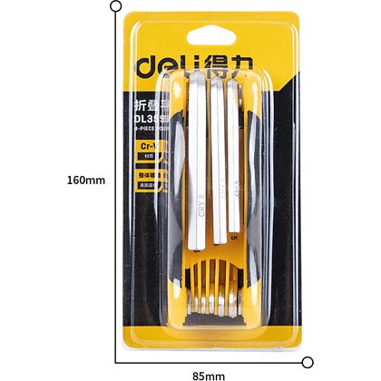 Набор ключей шестигранных Deli YS DL3598 - 3