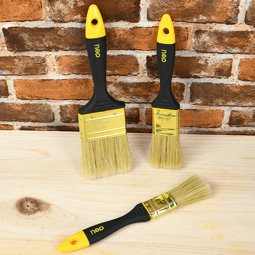 Кисть малярная Deli YS EDL509145, плоская, 3"-75 мм, смешанная щетина - 3