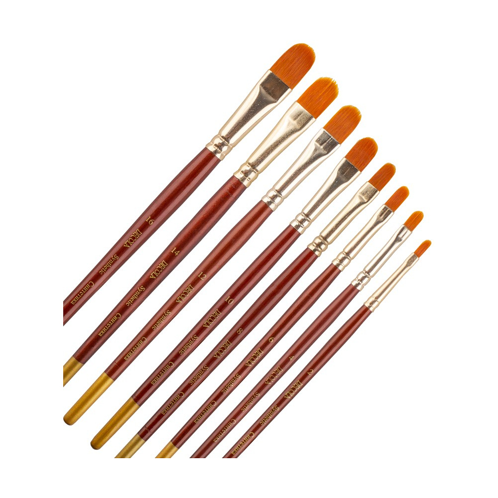 Кисть "Decola", синтетика, овальная, №4 - 5