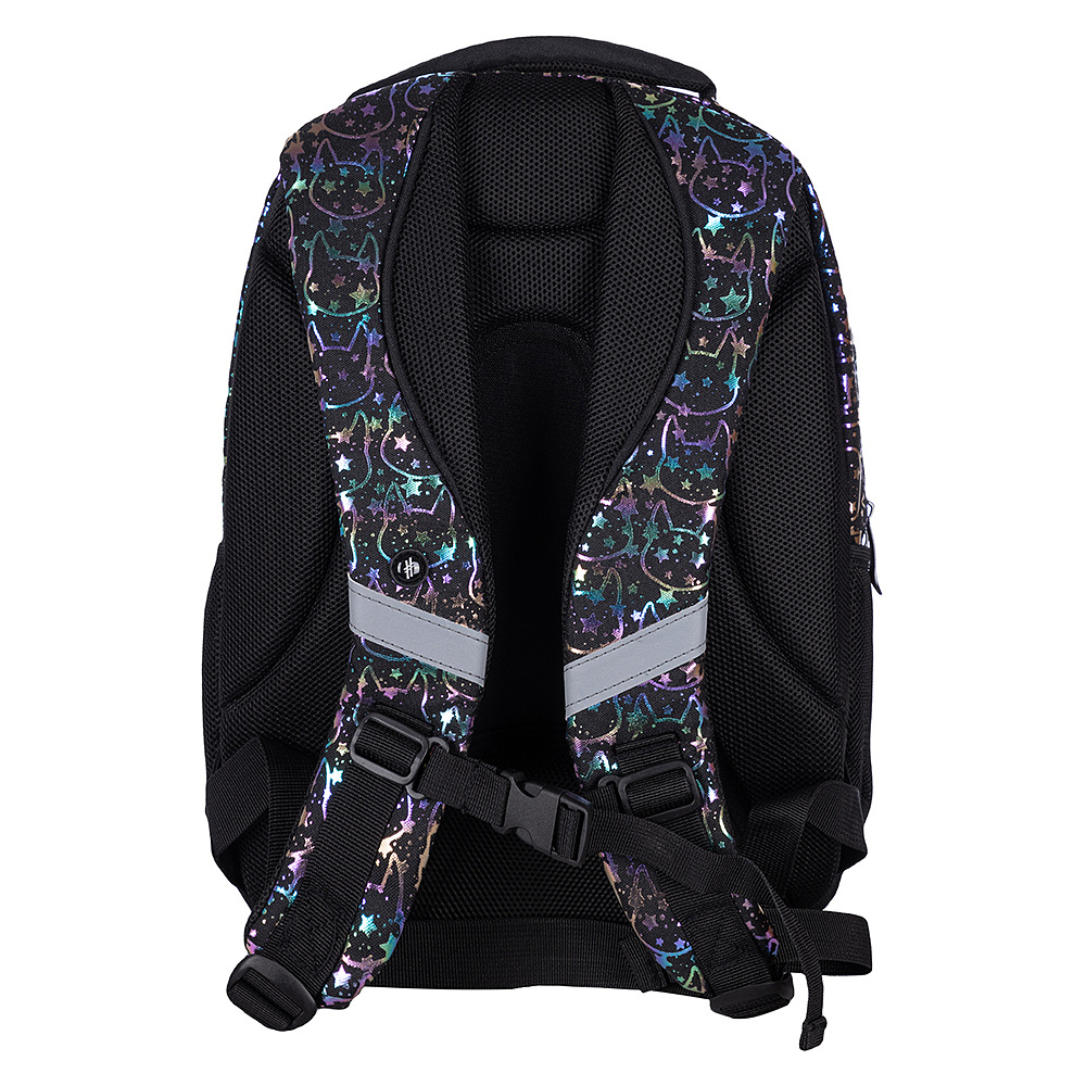 Рюкзак молодежный "Hash neon kitty", чёрный - 5