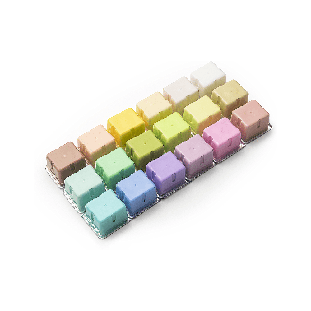 Краски гуашевые "Himi Jelly Cup. Pastel colors", 18 цветов, кювета, фиолетовый футляр - 2