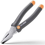Длинногубцы Deli HS HT2007C, 180 мм, Soft Touch, оранжевый