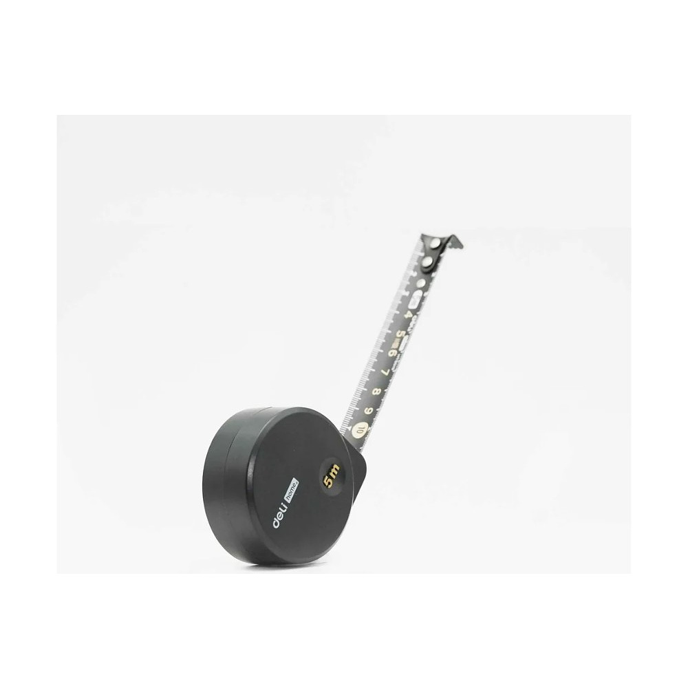 Рулетка Deli HS EHT8519, 5 м х 19 мм, Soft Touch, черный - 3