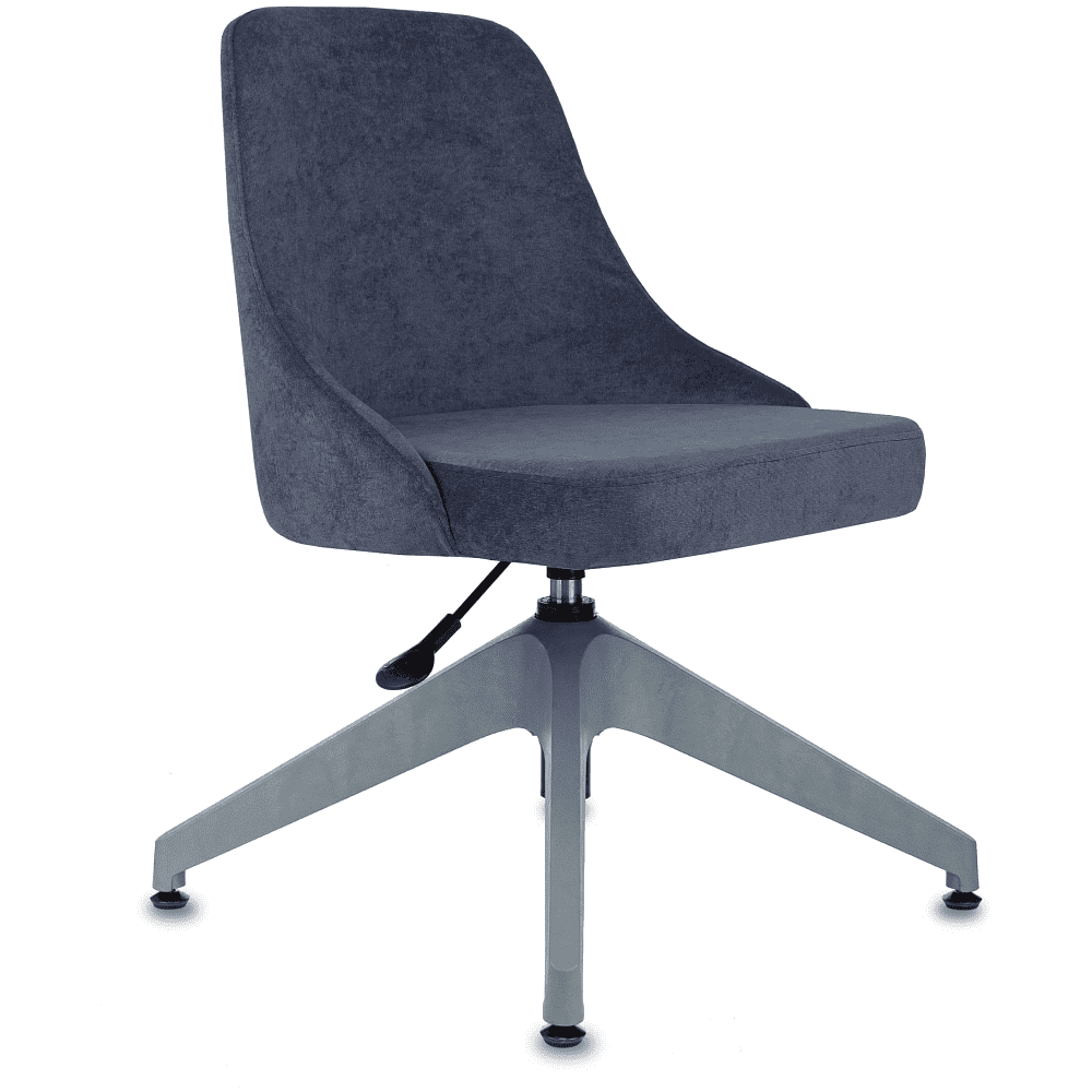 Кресло "Бюрократ CH-340GLZ", ткань, синий, каркас пластик, корпус серый